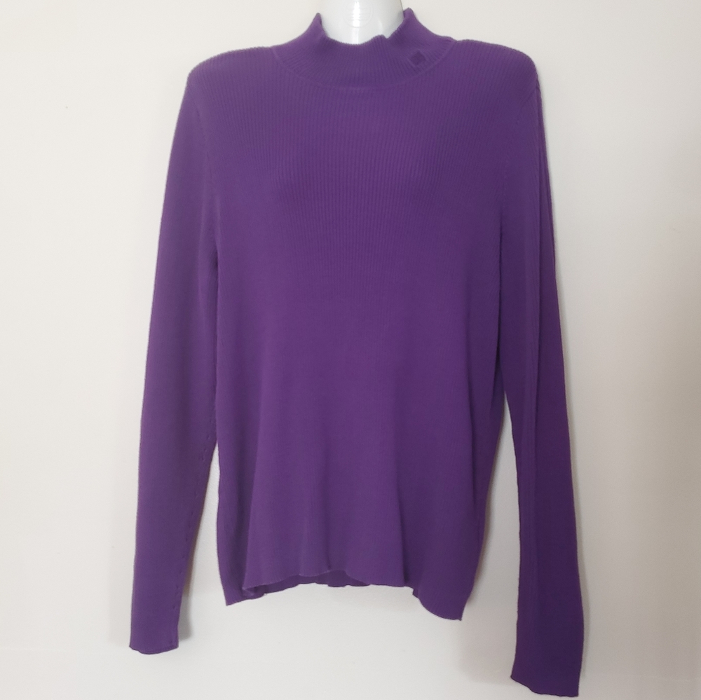 Ralph Lauren Plum Mockneck Sweater
